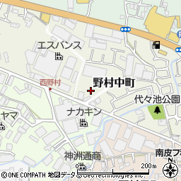 大阪府枚方市野村中町60周辺の地図
