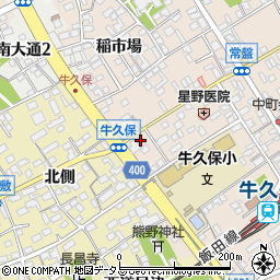 愛知県豊川市牛久保町常盤69周辺の地図