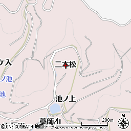 愛知県西尾市吉良町饗庭二本松周辺の地図
