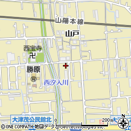 兵庫県姫路市勝原区山戸189周辺の地図