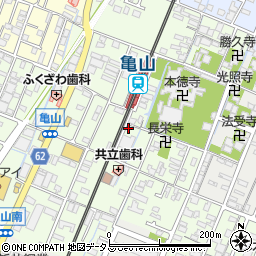 兵庫県姫路市亀山206周辺の地図
