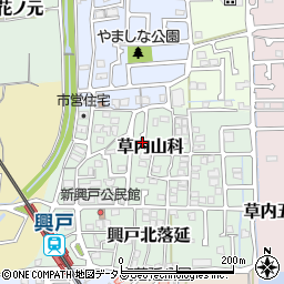 京都府京田辺市草内山科29周辺の地図
