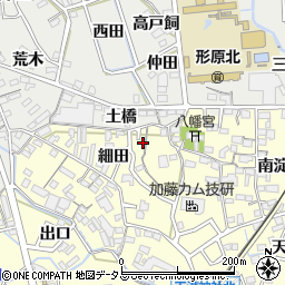 愛知県蒲郡市形原町細田24-8周辺の地図