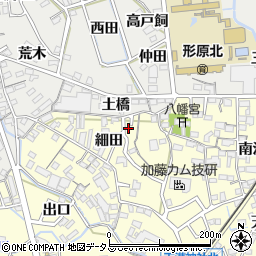 愛知県蒲郡市形原町細田24周辺の地図