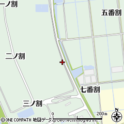 愛知県西尾市一色町細川六番割下周辺の地図