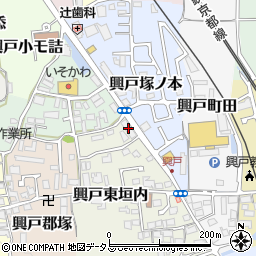 京都中央信用金庫田辺支店周辺の地図