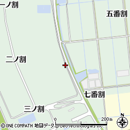 愛知県西尾市一色町細川（六番割下）周辺の地図