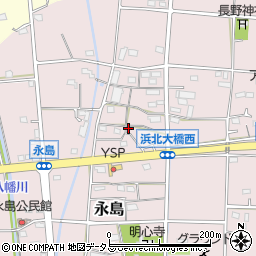 静岡県浜松市浜名区永島1153周辺の地図