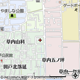 京都府京田辺市草内山科54-12周辺の地図