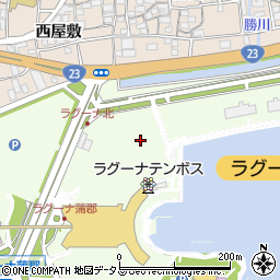 フェスティバルマーケット駐車場周辺の地図
