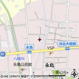 静岡県浜松市浜名区永島1234周辺の地図