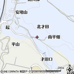 京都府綴喜郡井手町多賀北才田周辺の地図