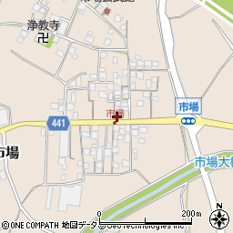 兵庫県たつの市揖保川町市場441周辺の地図
