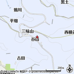 京都府綴喜郡井手町多賀谷山周辺の地図