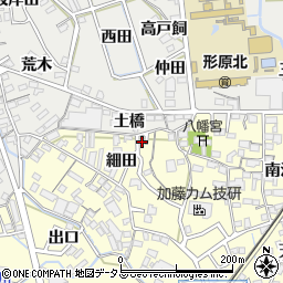 愛知県蒲郡市形原町細田24-6周辺の地図