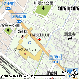 神戸白十字別所店周辺の地図