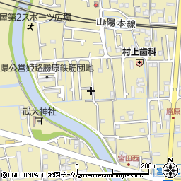 兵庫県姫路市勝原区宮田301-8周辺の地図