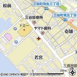 愛知県蒲郡市三谷町若宮99周辺の地図