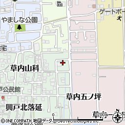 京都府京田辺市草内山科54-13周辺の地図