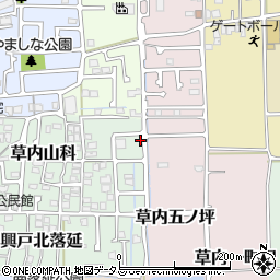 京都府京田辺市草内山科54-5周辺の地図