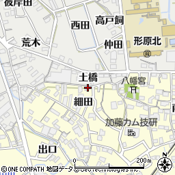 愛知県蒲郡市形原町細田35周辺の地図