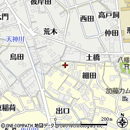 愛知県蒲郡市形原町細田47-1周辺の地図