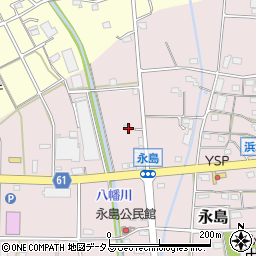静岡県浜松市浜名区永島1258周辺の地図
