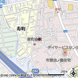 兵庫県宝塚市泉町11周辺の地図