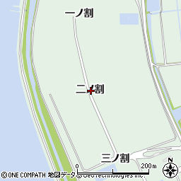 愛知県西尾市一色町細川二ノ割周辺の地図