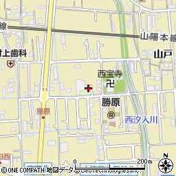 兵庫県姫路市勝原区山戸209周辺の地図