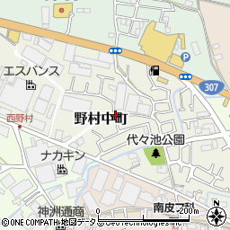 大阪府枚方市野村中町19-1周辺の地図