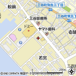 愛知県蒲郡市三谷町若宮99-7周辺の地図