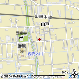 兵庫県姫路市勝原区山戸58周辺の地図