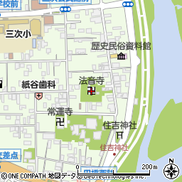 法音寺周辺の地図