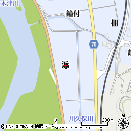 京都府綴喜郡井手町多賀浜周辺の地図