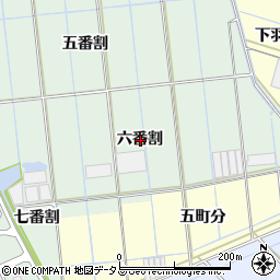 愛知県西尾市一色町細川六番割周辺の地図