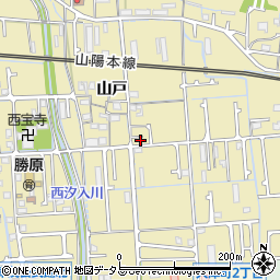 兵庫県姫路市勝原区山戸63周辺の地図