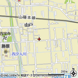 兵庫県姫路市勝原区山戸64周辺の地図