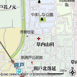 京都府京田辺市草内山科3周辺の地図