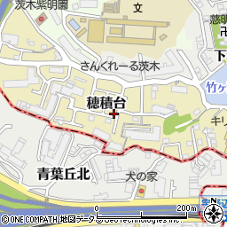 大阪府茨木市穂積台7-7周辺の地図