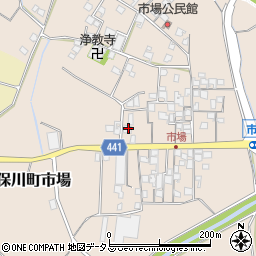 兵庫県たつの市揖保川町市場410周辺の地図