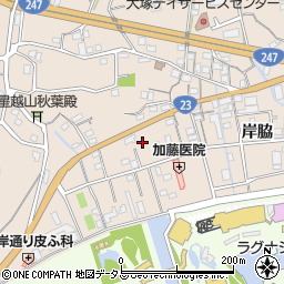 愛知県蒲郡市大塚町星越周辺の地図