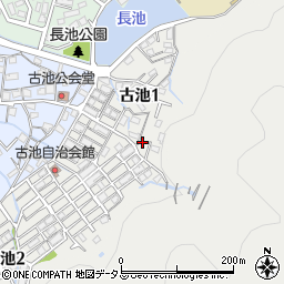 兵庫県相生市古池1丁目5周辺の地図