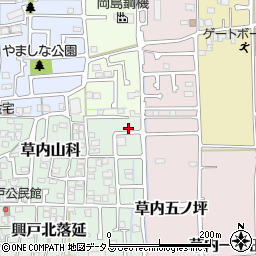 京都府京田辺市草内山科54-8周辺の地図