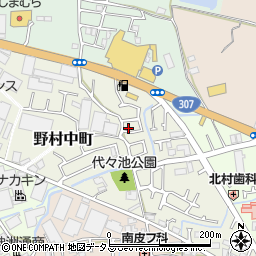 大阪府枚方市野村中町14-24周辺の地図