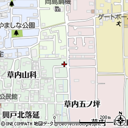 京都府京田辺市草内山科54-6周辺の地図