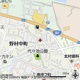 大阪府枚方市野村中町14-22周辺の地図