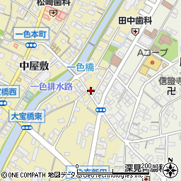 愛知県西尾市一色町一色伊那跨101周辺の地図