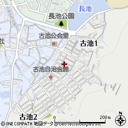 兵庫県相生市古池1丁目1周辺の地図