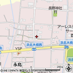 静岡県浜松市浜名区永島1044周辺の地図